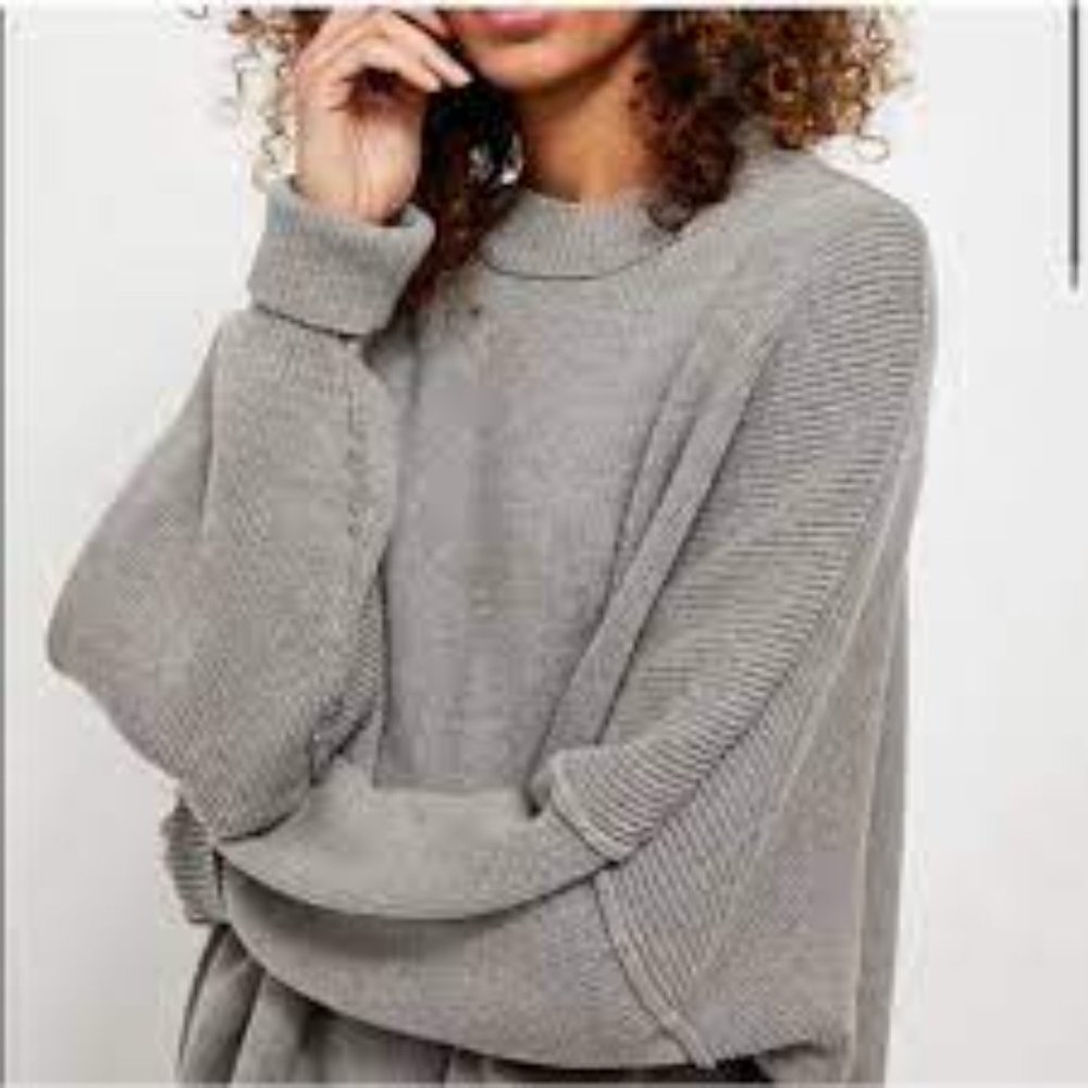 Free People Easy Street Tunic Heather Grey L